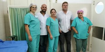 Equipo que realizó la video artroscopia de rodilla