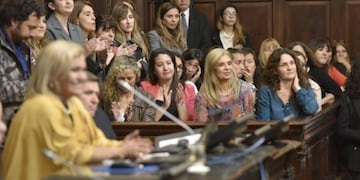 Legisladoras y funcionarias en materia de Género de toda la provincia celebran la media sanción en Diputados\u002E