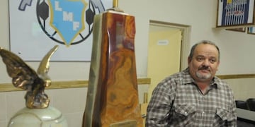 Carlos Suraci, presidente de la Liga Mendocina de Fútbol\u002E