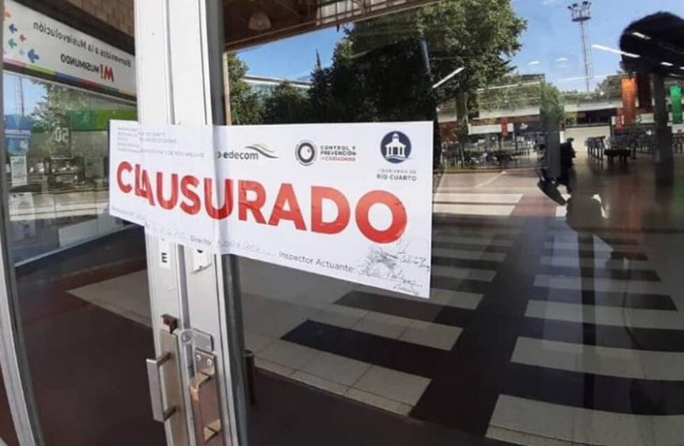 Río Cuarto: clausuran un patio de comidas de shopping por presunta proliferación de plagas