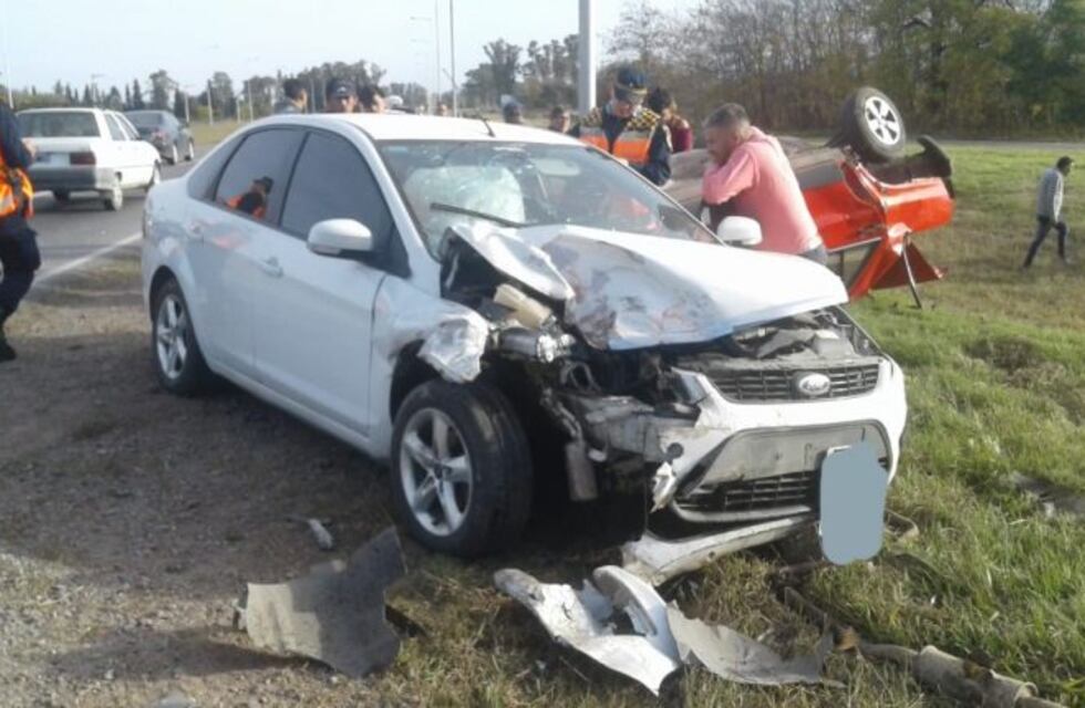 Múltiple accidente de tránsito sobre Ruta 5