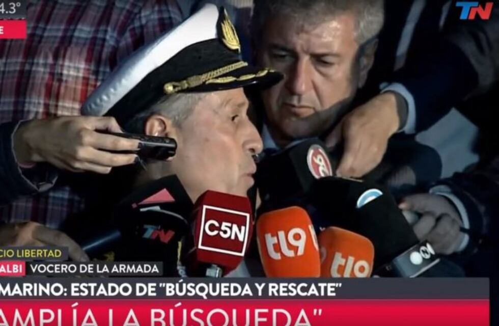 La Armada declaró el estado de 'búsqueda y rescate' del submarino