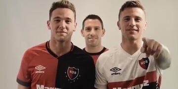 El trío protagonizó un clip para promocionar el lanzamiento de la camiseta oficial de la lepra\u002E (@canoboficial)