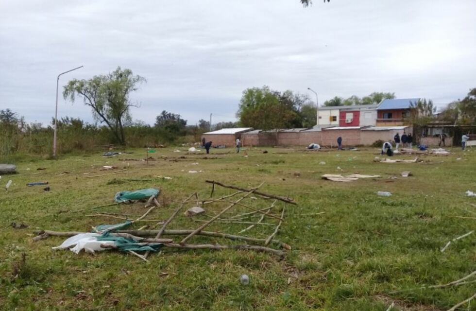 Desalojaron familias en el barrio Mujeres Argentinas