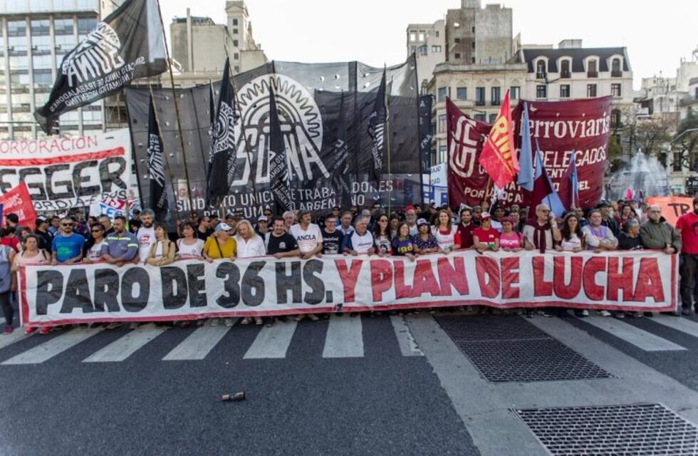 Las organizaciones sociales protestaron en Plaza de Mayo