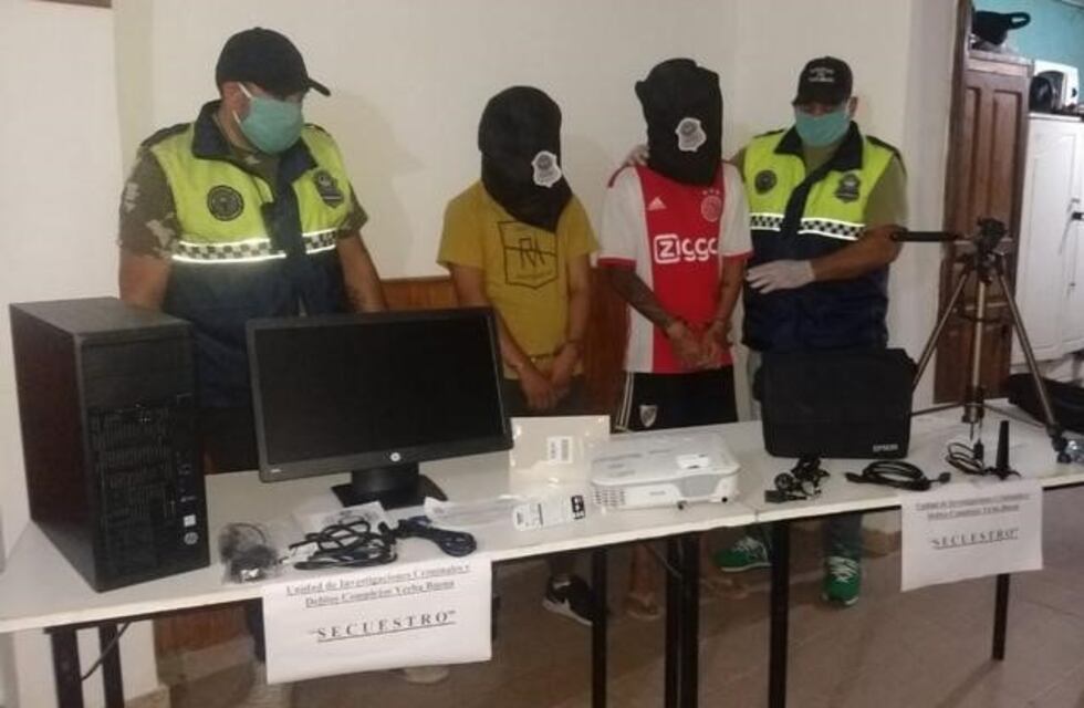 Robaron una escuela y la policía logró recuperar todos los elementos sustraídos