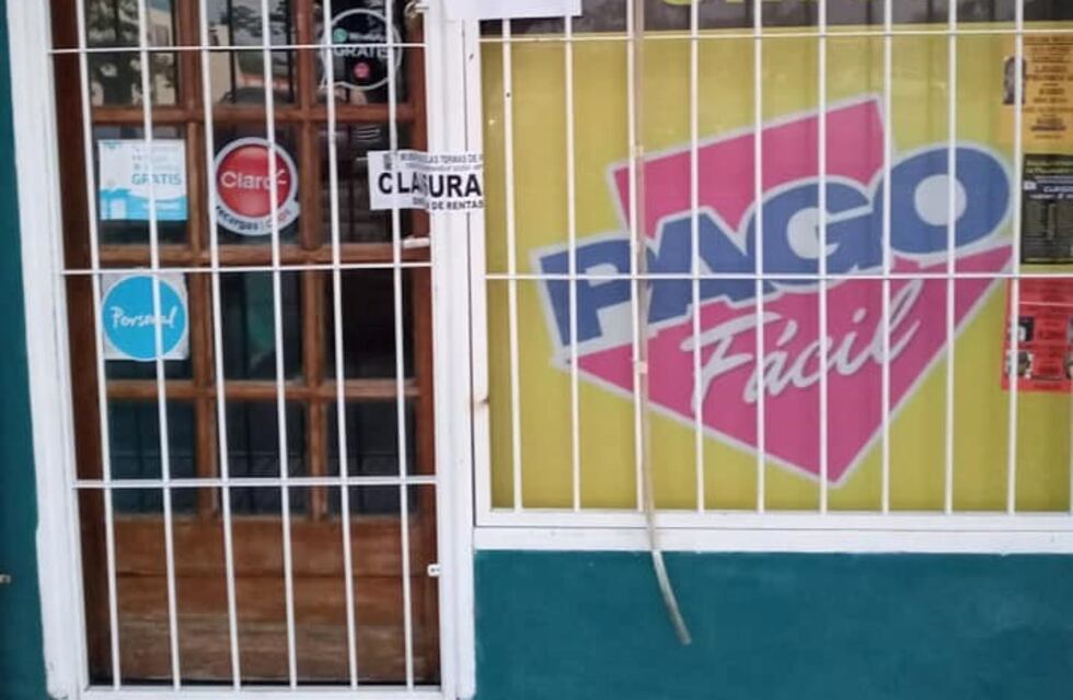 Las Termas: clausuraron tres locales de cobranzas por violar la cuarentena