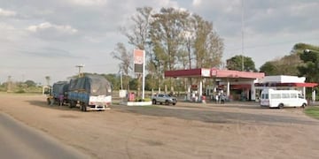 La estación de servicio asaltada\u002E