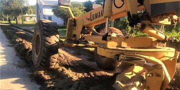 Iniciaron obras de cordón cuneta en Villa del Prado