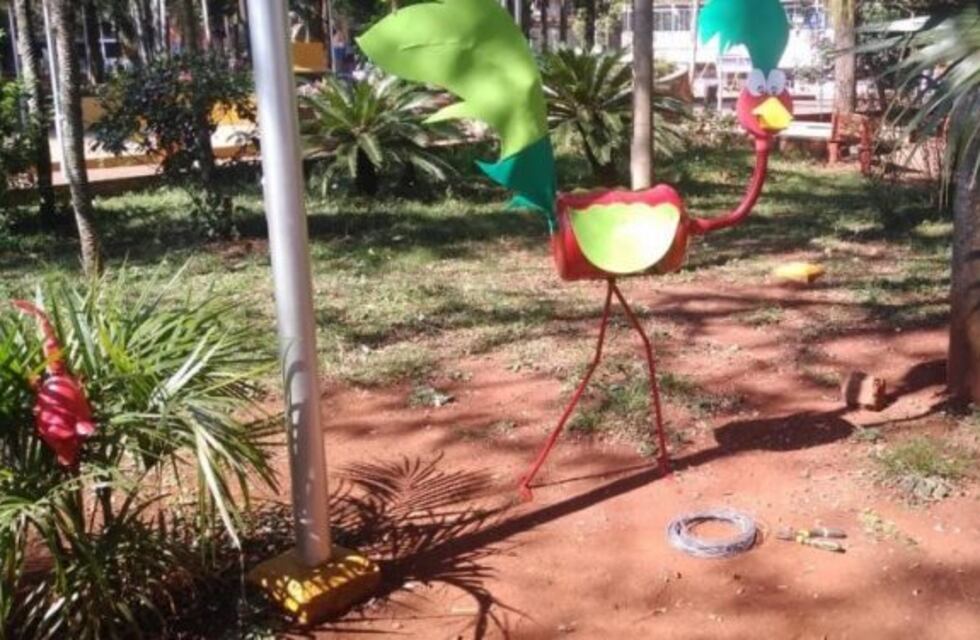 La plaza Sarmiento ya está preparada para recibir la primavera