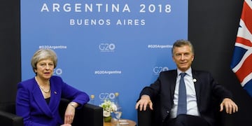 Mauricio Macri y Theresa May (REUTERS)