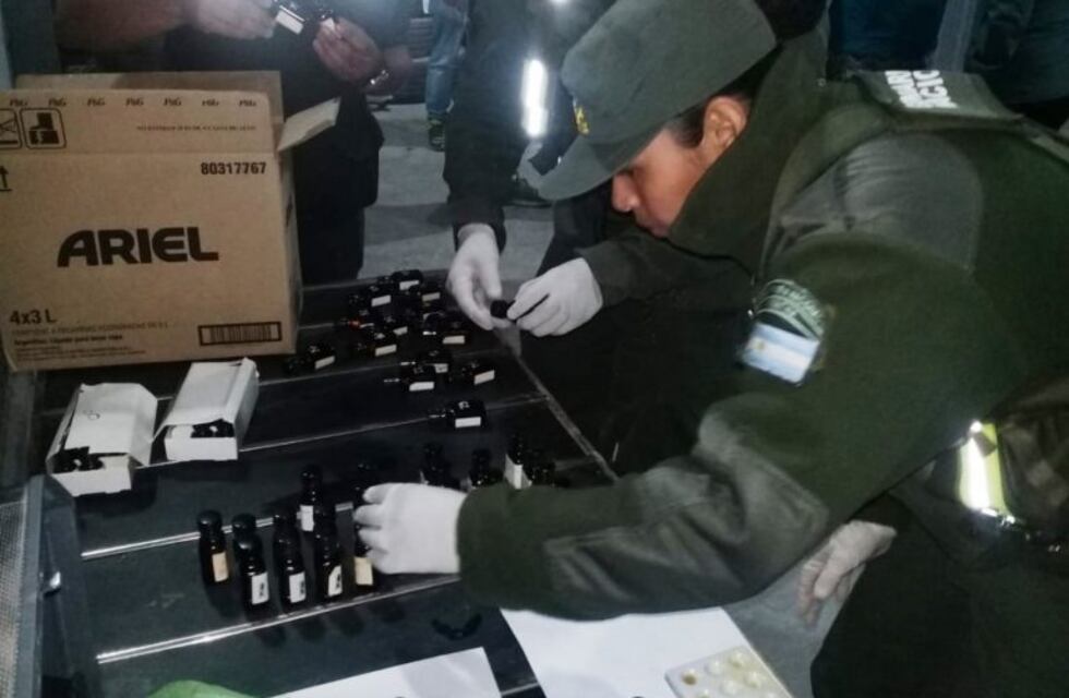 Detuvieron a un chileno que intentó ingresar a Mendoza 109 frascos de droga