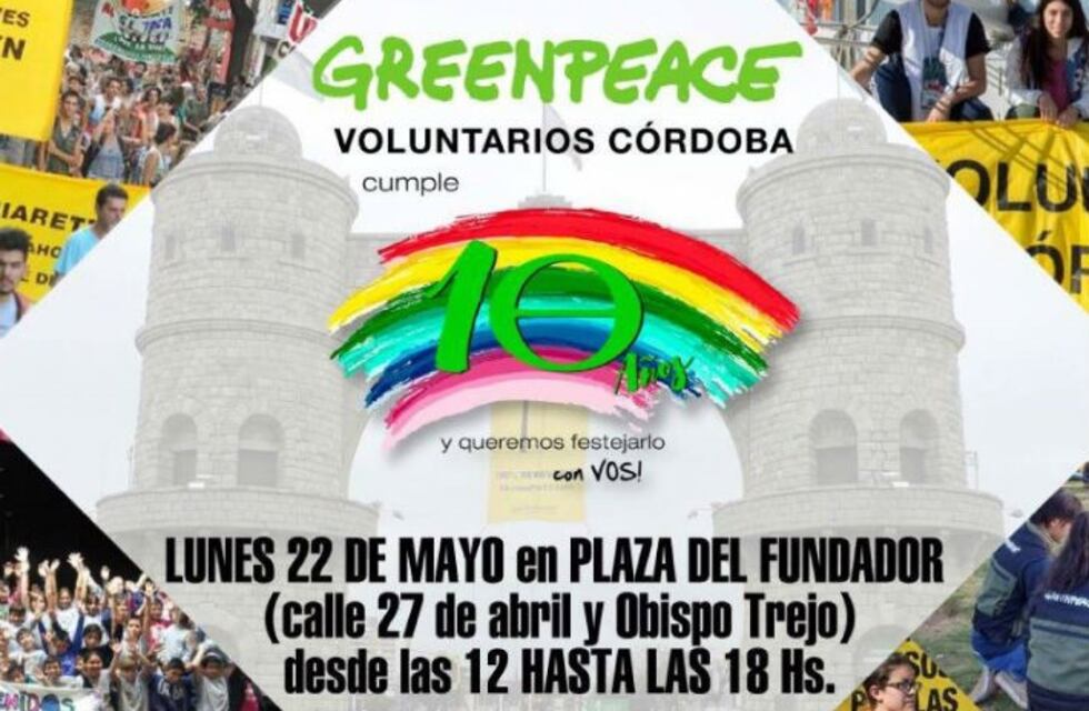 Greenpeace celebra 10 años en Córdoba