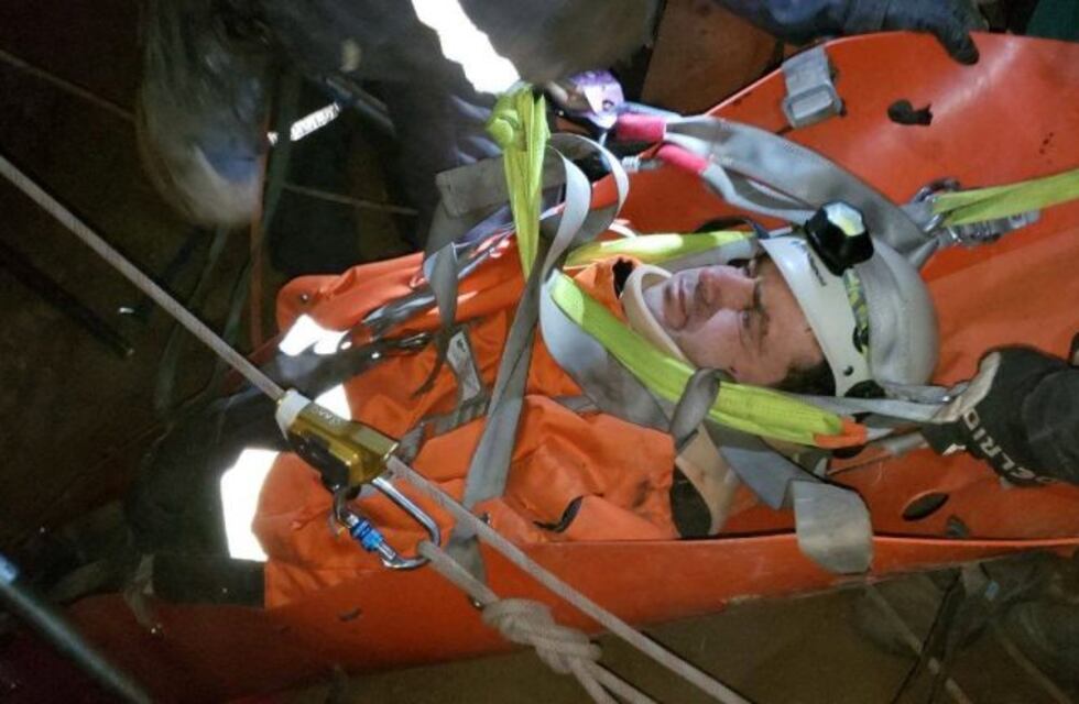 Turista cordobés estuvo ocho horas atrapado en una mina