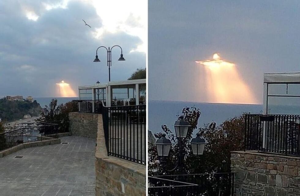 Impresionante: una imagen de "Cristo" sobre el mar de Italia se volvió viral
