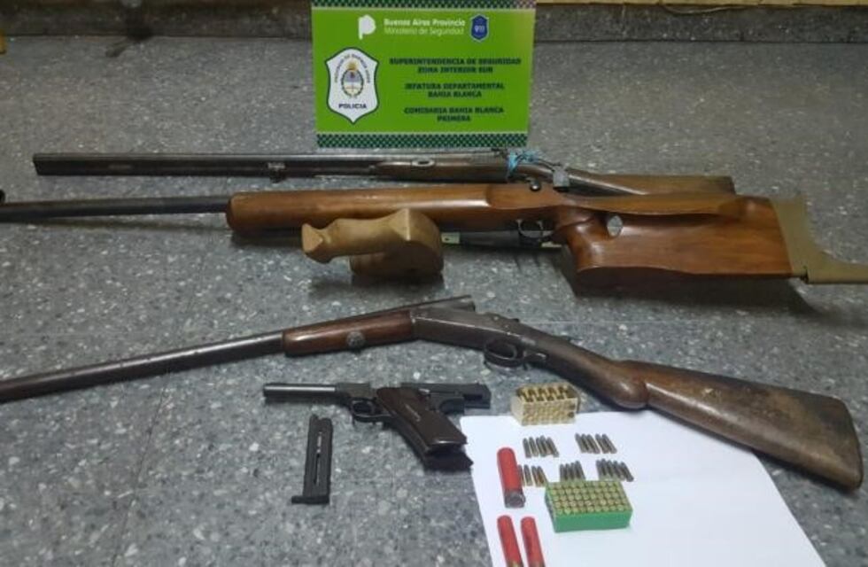 Tenía un arsenal en su casa, lo descubrieron en un allanamiento