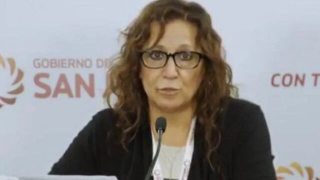 Mónica Jofré, jefa de Epidemiología de San Juan, dio una conferencia de prensa\u002E