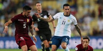 El ex Rosario Central ingresó en el segundo tiempo ante Venezuela\u002E (Reuters)