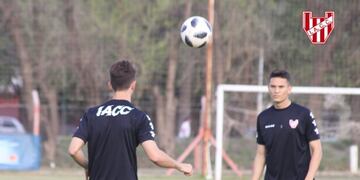 El Paco Facundo Agüero, con continuidad en el equipo, espera que se recupere Alan Aguirre, su compañero en la última línea\u002E