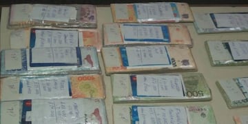 Dinero incautado en Paraguay (captura TN)