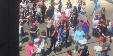 Los trabajadores de ATE se manifestaron por el centro\u002E