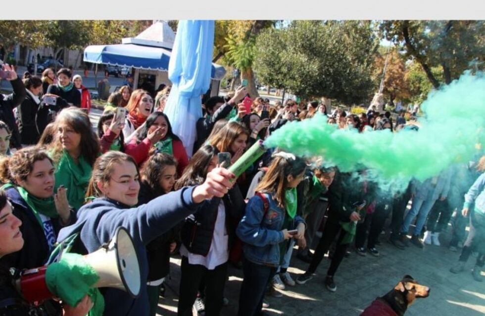 La ola verde también festejó en San Juan la media sanción del aborto