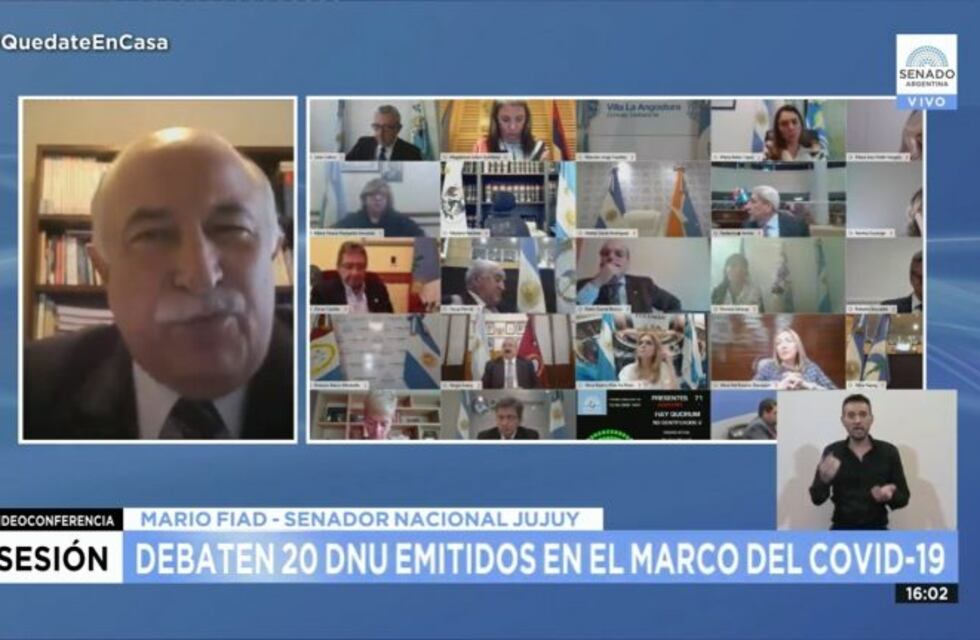 El senador Fiad promueve "repensar el sistema de salud" argentino