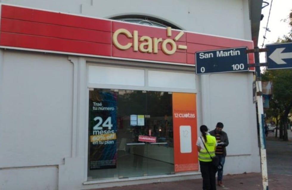 Clausuraron un local de telefonía