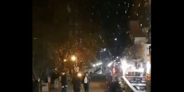 Nieve en La Cumbrecita\u002E