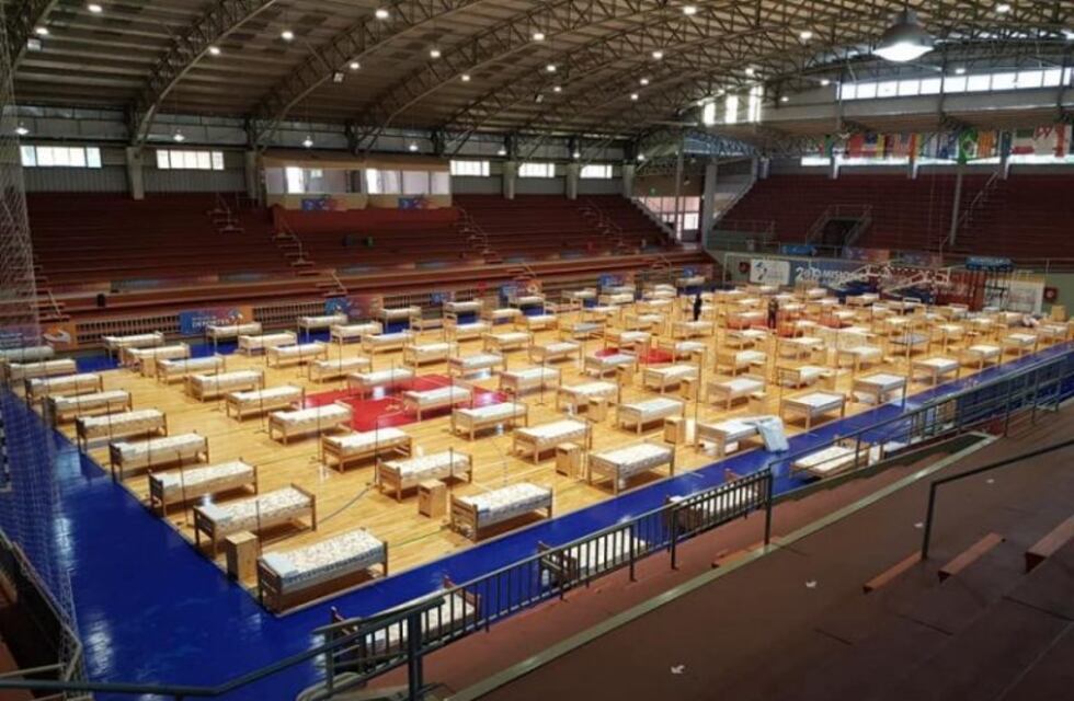 Coronavirus: acondicionaron el Polideportivo de Montecarlo ante un posible pico de contagios