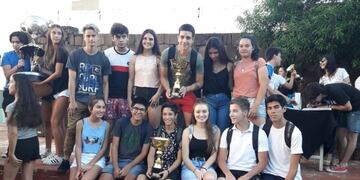 Los estudiantes fueron premiados en diferentes rubros