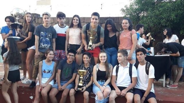 Los estudiantes fueron premiados en diferentes rubros