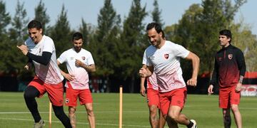 Santiago Gentiletti y Alan Aguerre se movieron a la par en el predio de Bella Vista\u002E (@canoboficial)