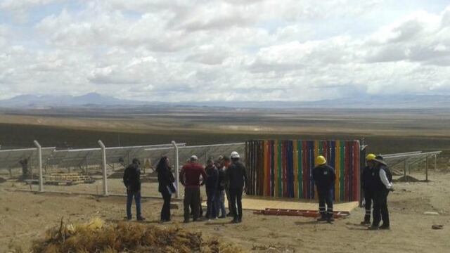 Inauguraron una planta solar en Olaroz Chico, Jujuy