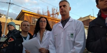 Primer parte médico del hospital Lagomaggiore de los padres víctimas del incendio en Godoy Cruz