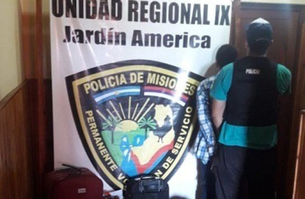 Joven detenido con más de 8 kilos de marihuana en Jardín América