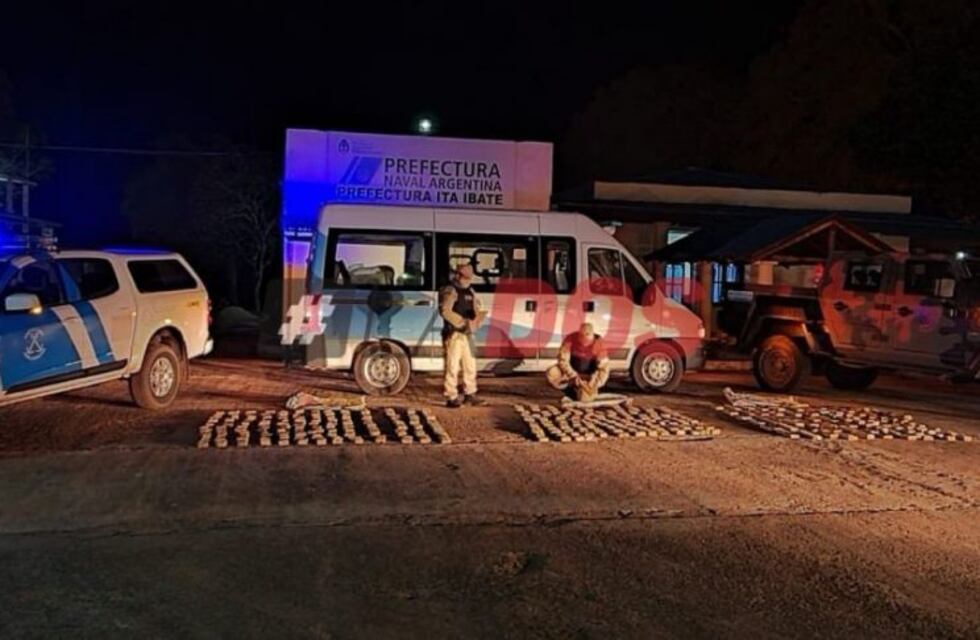 Detuvieron una supuesta ambulancia con más de cien kilos de marihuana