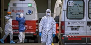 10/08/2020 Trabajadores sanitarios en Buenos Aires POLITICA SUDAMÉRICA ARGENTINA INTERNACIONAL ROBERTO ALMEIDA AVELEDO / ZUMA PRESS / CONTACTOPHO