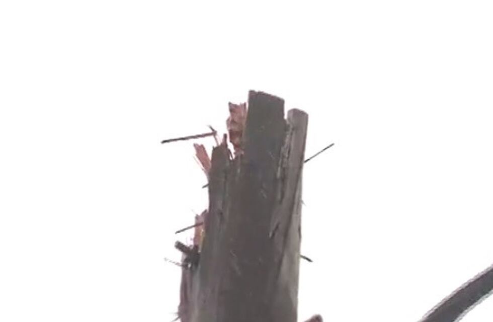 Un rayo causó temor y provocó destrozos en Nuevo Alberdi