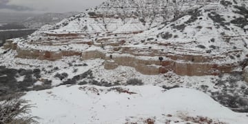 Nevada en las montañas de la Quebrada de Humahuaca, Jujuy