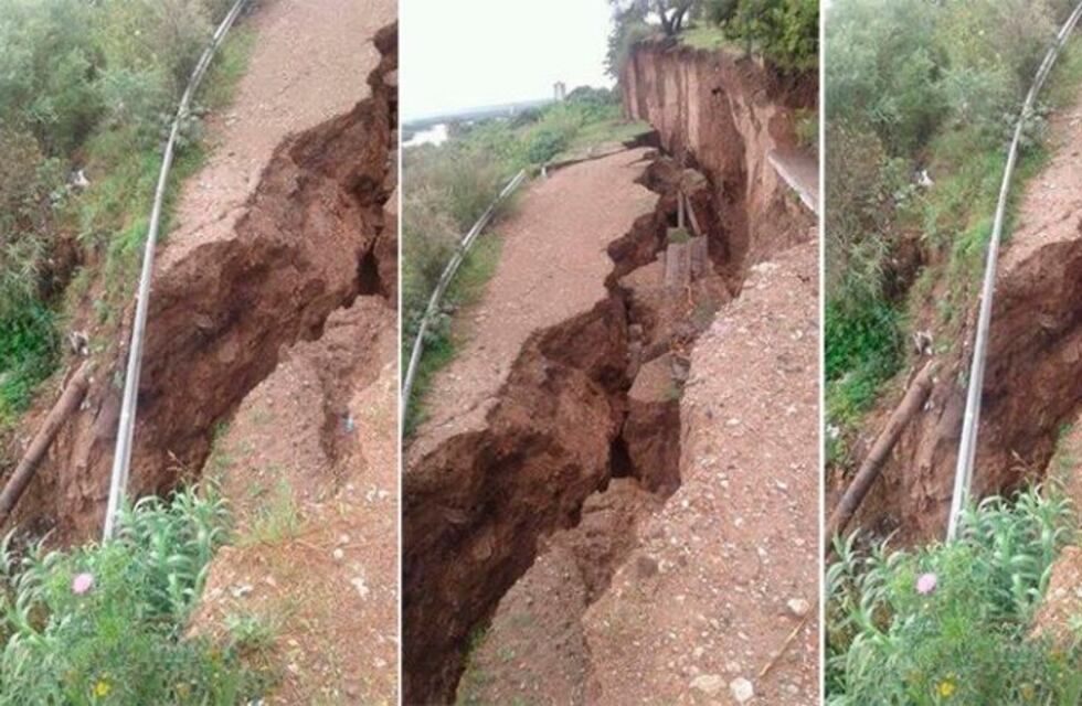 Trabajan en las barrancas de Diamante y Santa Elena para evitar desmoronamientos