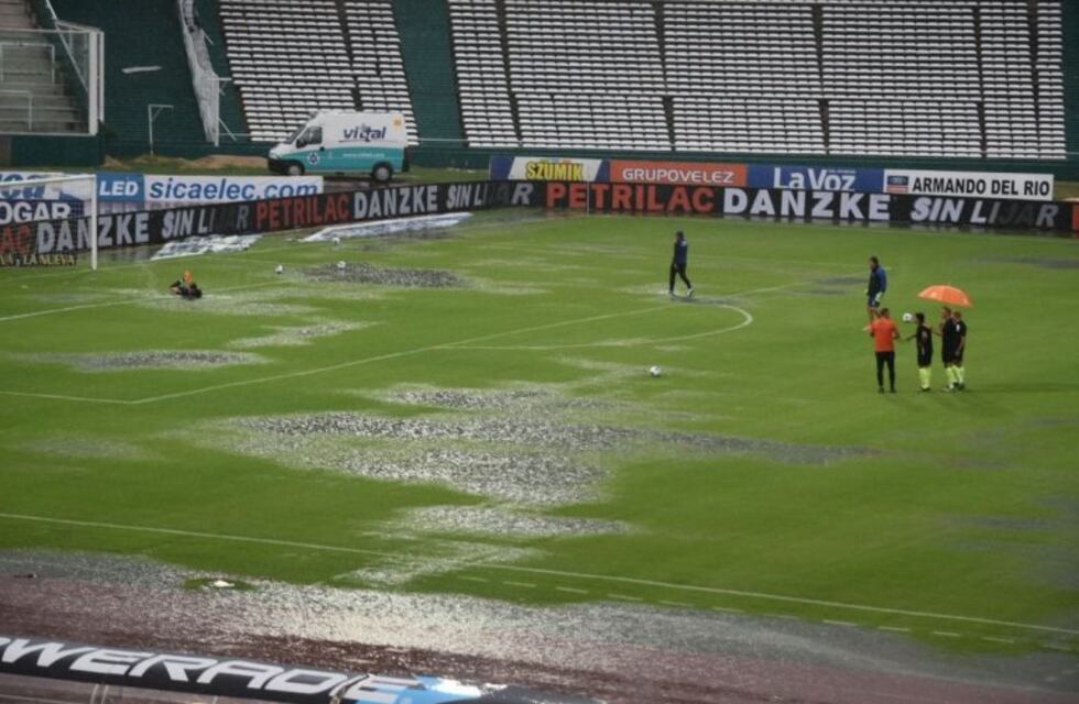 LLuvia en el Kempes: esperan para definir si se juega Talleres-Estudiantes