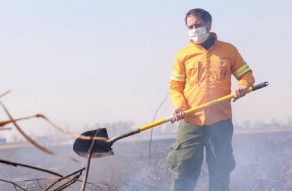 Incendios: ministro Juan Cabandié se instala en La Cumbre
