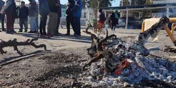 El Sindicato de la Alimentación se manifiesta frente a la planta agroindustrial del grupo Arcor en San Martín, Mendoza\u002E