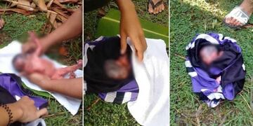 Dos gemelas recién nacidas fueron lanzadas por su madre desde un auto en movimiento, en Filipinas\u002E (ViralPress)
