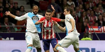 Ángel Correa se perfila como titular para recibir al Sporting Lisboa por cuartos de final de la Europa League\u002E EFE/EPA/Kiko Huesca