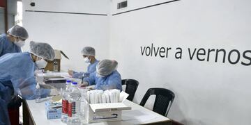 Centro de testeo Centro Cultural Alta Córdoba. (Ramiro Pereyra/ La Voz)
