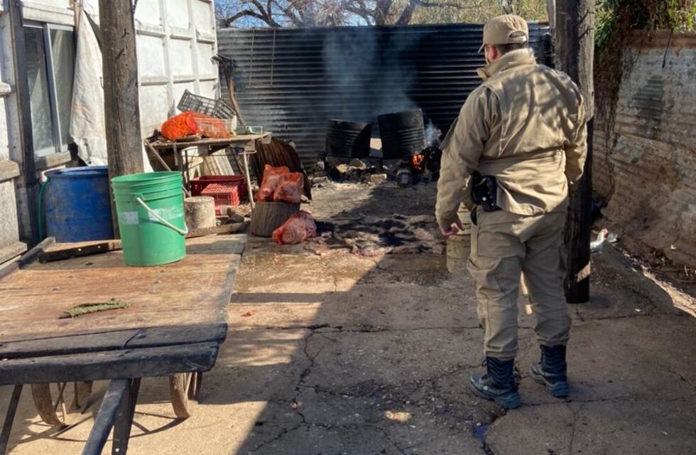 Secuestro de carne y clausuras en carnicerias de Laspiur y El Fortín por la Patrulla Rural San Justo