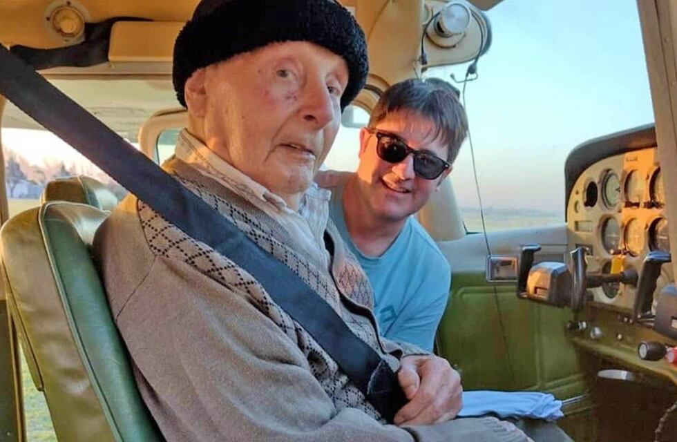 Córdoba: a los 94 cumplió el sueño de volver a volar