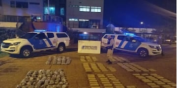 Posadas: incautan marihuana valuada en casi 100 millones de pesos en el Arroyo Zaimán.